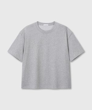 UNIFORM CROP T-SHIRTS (MELANGE GRAY)