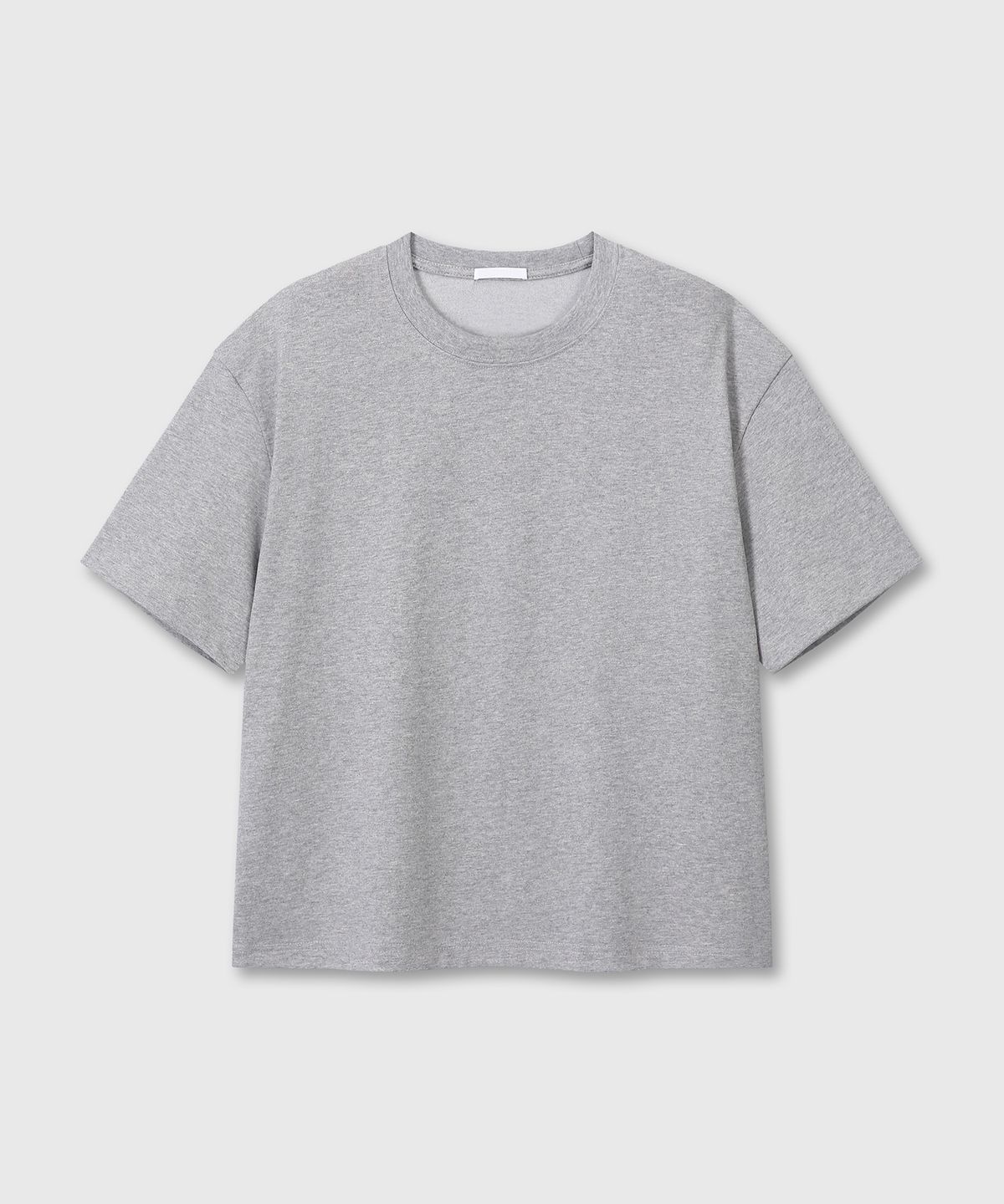 다이브인(DIVEIN) UNIFORM CROP T-SHIRTS (MELANGE GRAY)