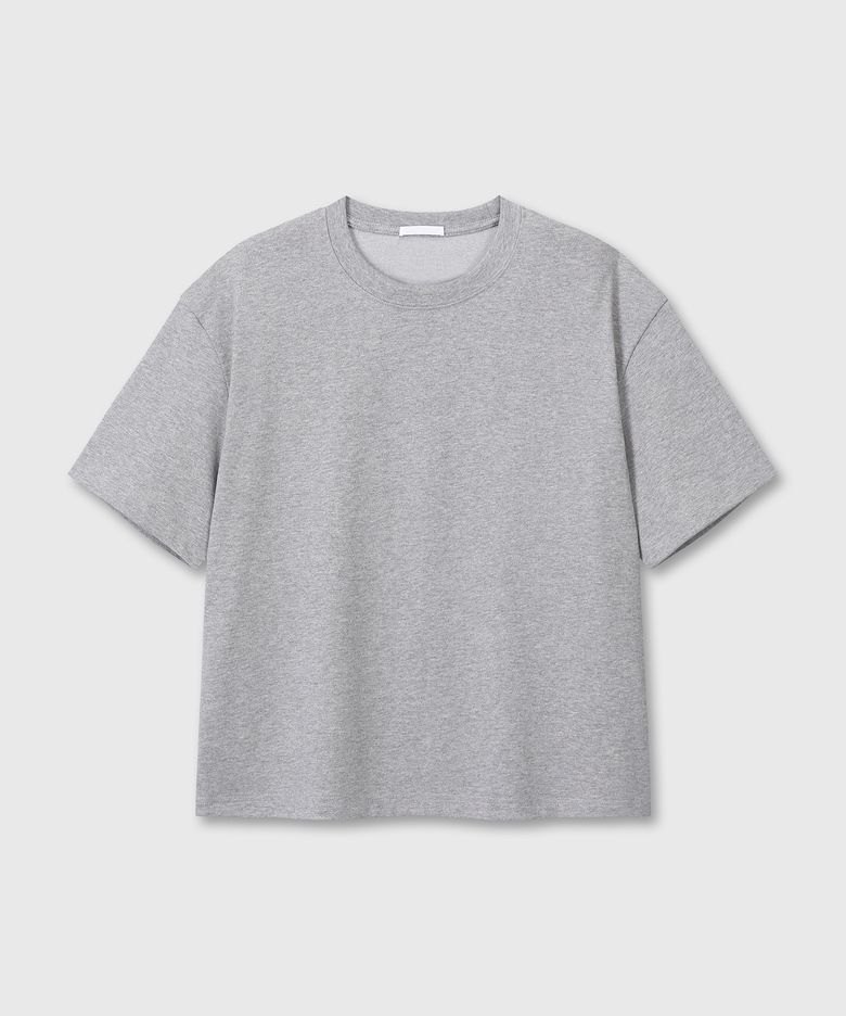 UNIFORM CROP T-SHIRTS (MELANGE GRAY)