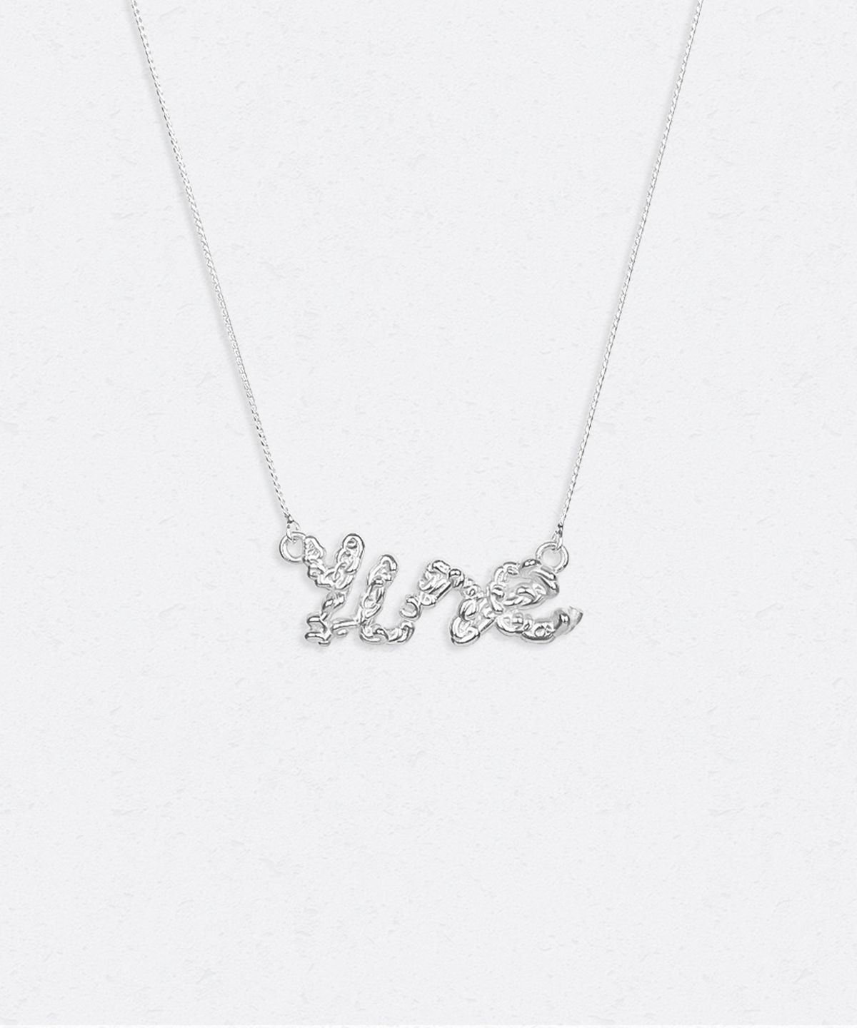 유네(YUNE) Thread Logo Necklace_[Silver925]