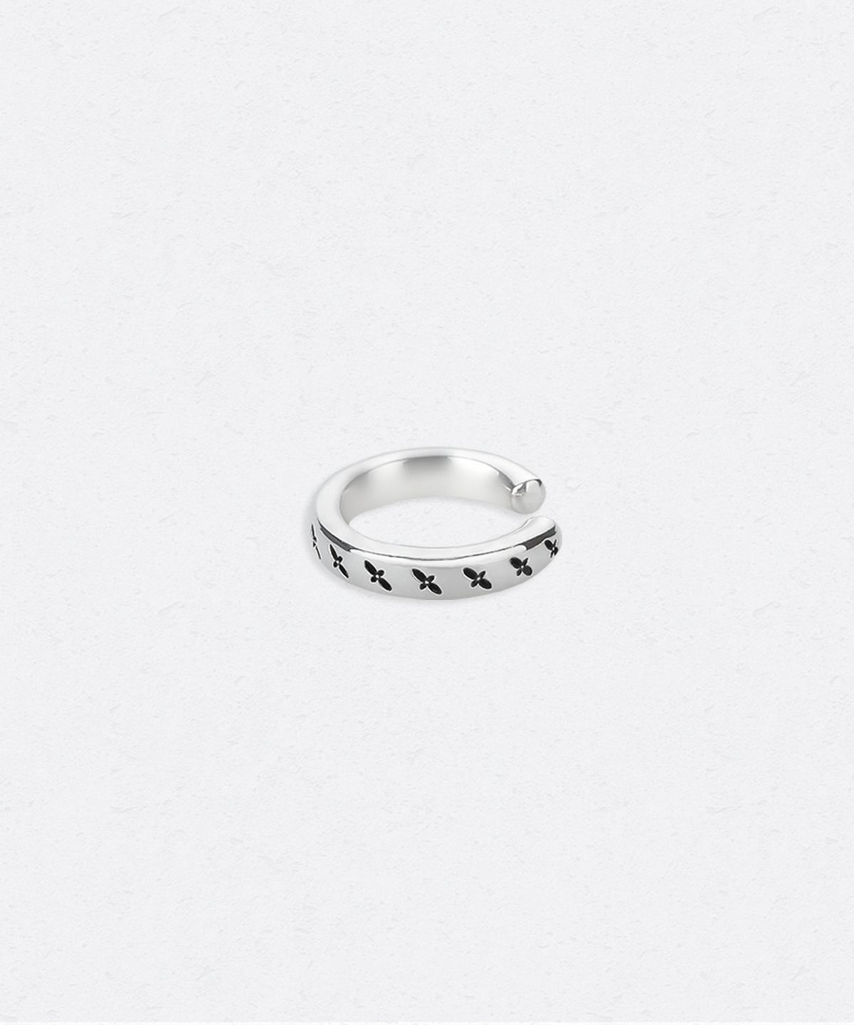 유네(YUNE) Pattern Symbol Ear Cuff_[Silver925]