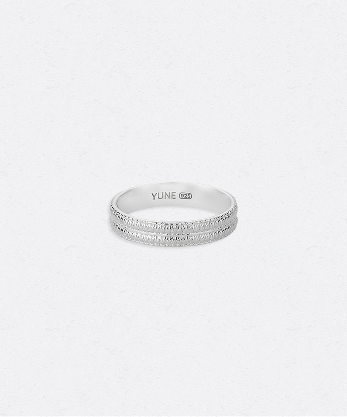 유네(YUNE) Twist Thread Ring – 2 Line_[Silver925]