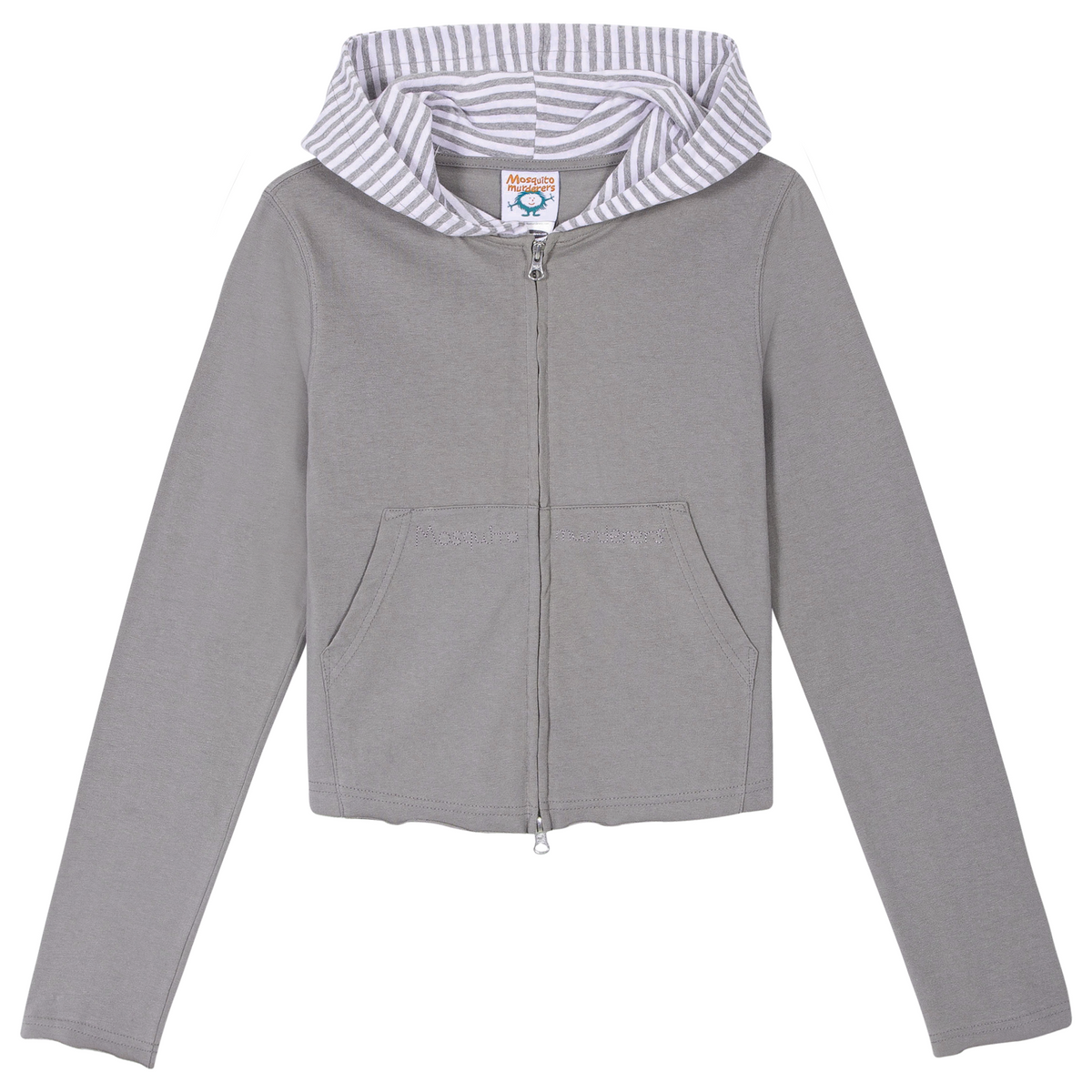 모스키토 머더러스(MOSQUITO MURDERERS) Mosquito murderers CROP HOODIE JACKET -Gray