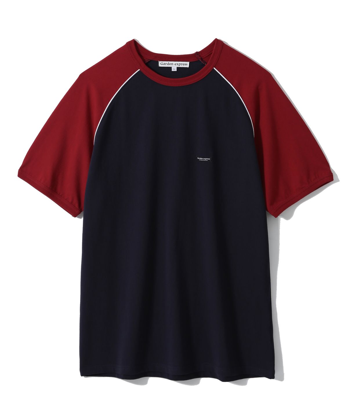 가든익스프레스(GARDEN EXPRESS) Color Block Raglan T-Shirt (red mix)