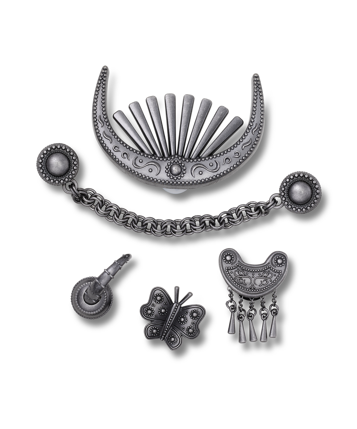 크록스(CROCS) 실버 메탈 믹스 5 세트 / 10015810