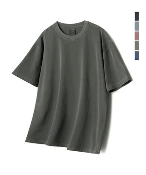 WILD 베이직 피그먼트 반팔 티셔츠_5 COL