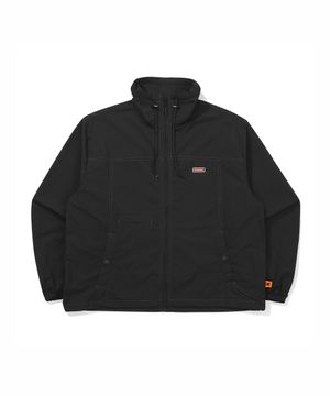 브리즈팝 크롭 스탠넥 자켓 우먼 BLACK