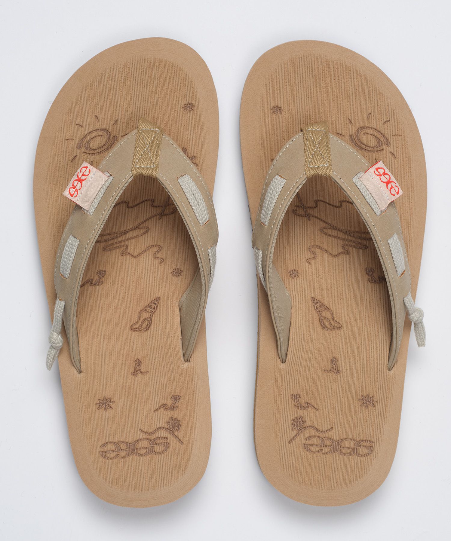 【23.65】25SS★ FEROBA Flip Flops MUSINSA | 23.65 FEROA Flip Flops - Potato Brown