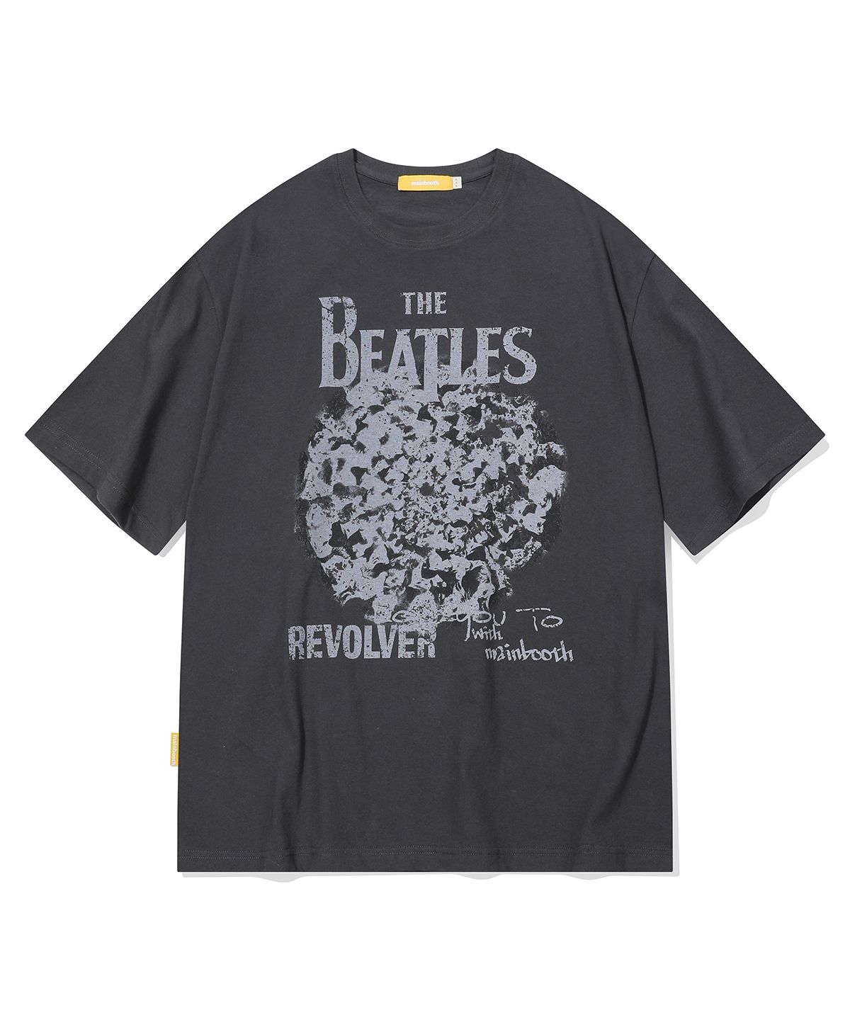 90s Beatles Revolver Tシャツ　ビートルズ　リボルバー MUSINSA公式 | MAINBOOTH [ビートルズ] リボルバーTシャツ(チャコール)