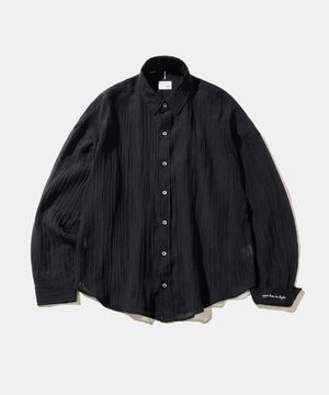 Crepe Beach Cover-Up S178 Shadow Black