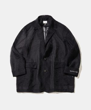 Nightshade Sheer Mesh Blazer Jacket J34 Black