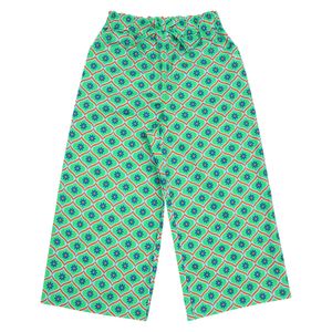 BZ32PT02GN 그린 프린트 와이드 7부 팬츠