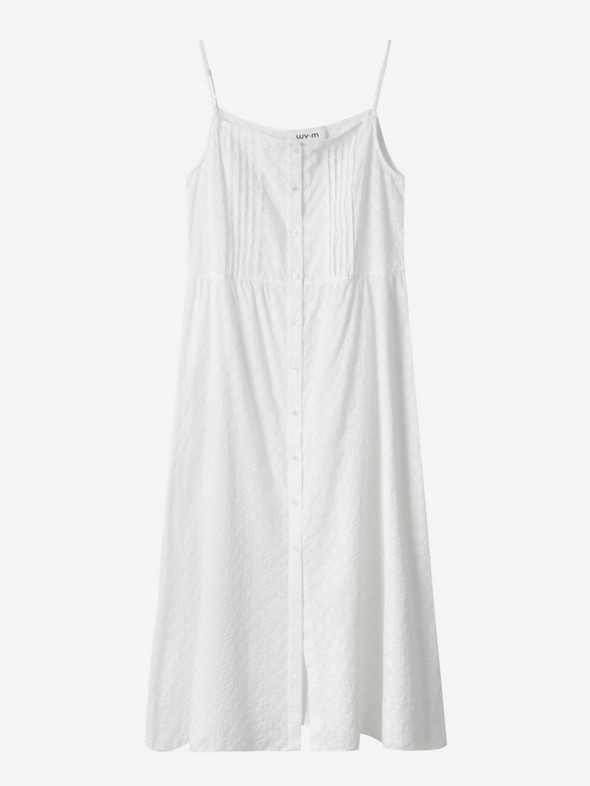 엘유브이엠(LUVM) SLEEVELESS LACE DRESS_WHITE
