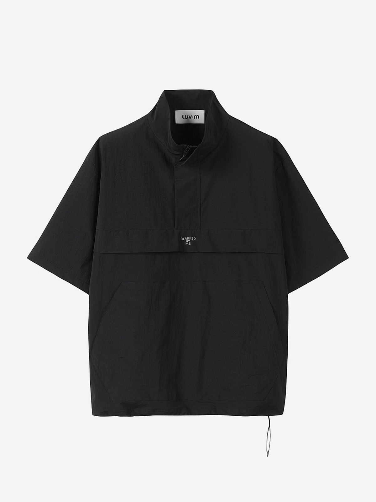 엘유브이엠(LUVM) LETTERING ANORAK ZIP-UP FOR MEN_BLACK