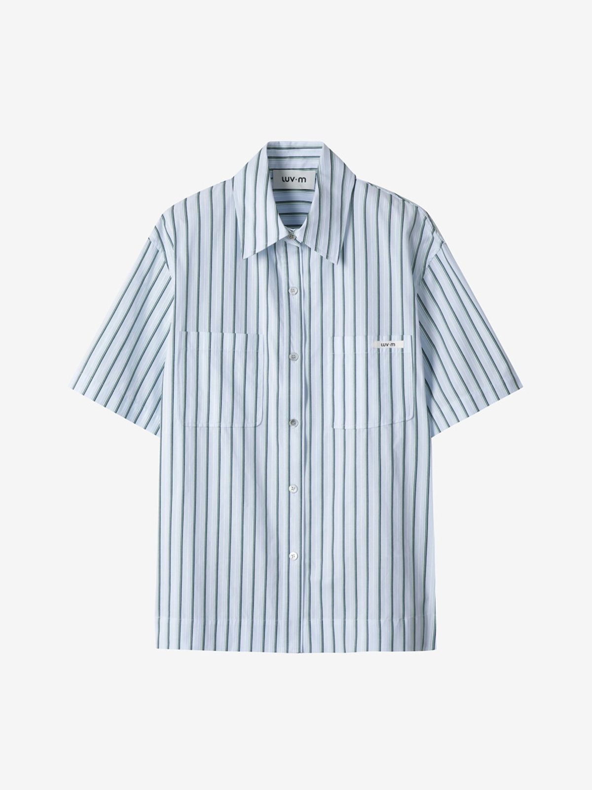 엘유브이엠(LUVM) OPEN BACK SHIRTS_STRIPED FABRIC