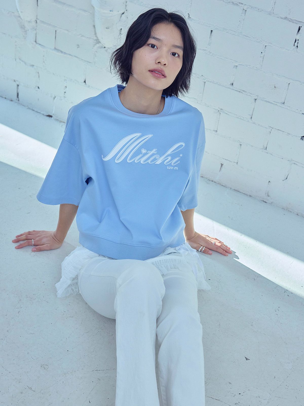 엘유브이엠(LUVM) MITCHI BLOUSON T-SHIRTS_SKY BLUE