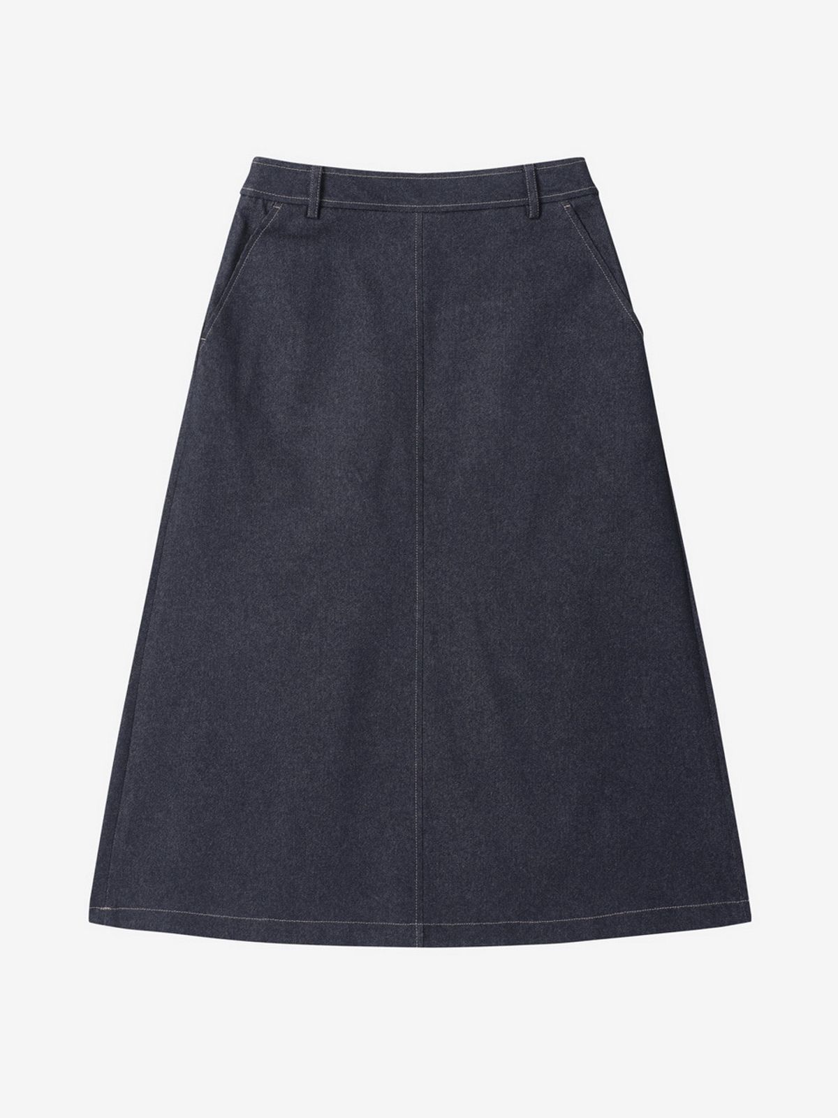 엘유브이엠(LUVM) DENIM LONG SKIRT_NAVY
