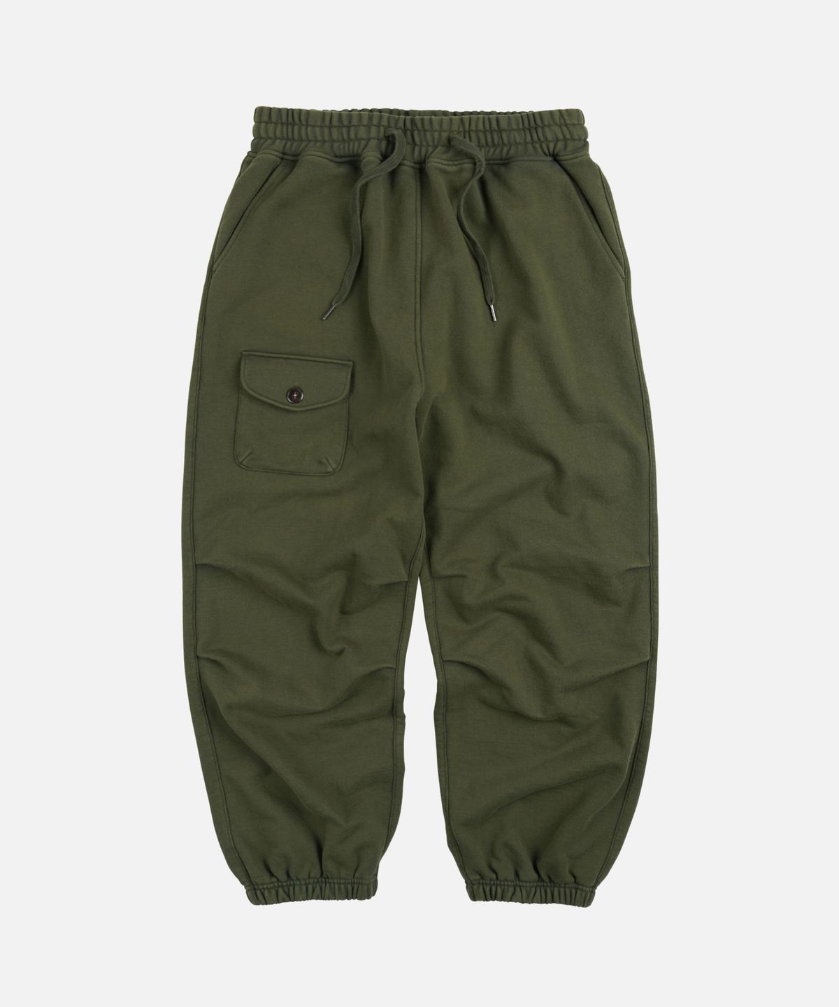 프리즘웍스(FRIZMWORKS) ARMY TWO TUCK SWEAT PANTS _ OLIVE
