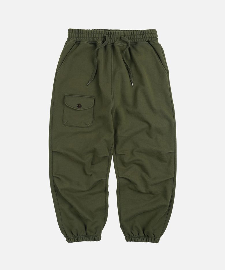 ARMY TWO TUCK SWEAT PANTS _ OLIVE