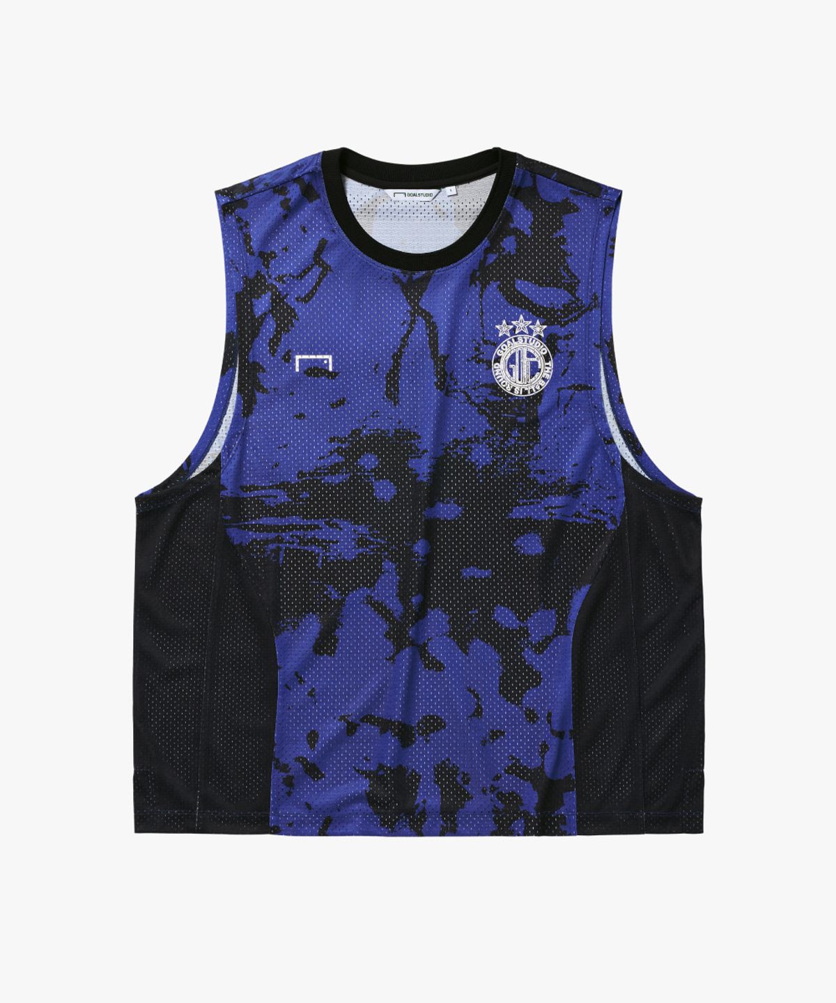 골스튜디오(GOALSTUDIO) FC MESH KNIT ALLOVER SLEEVELESS-BLUE