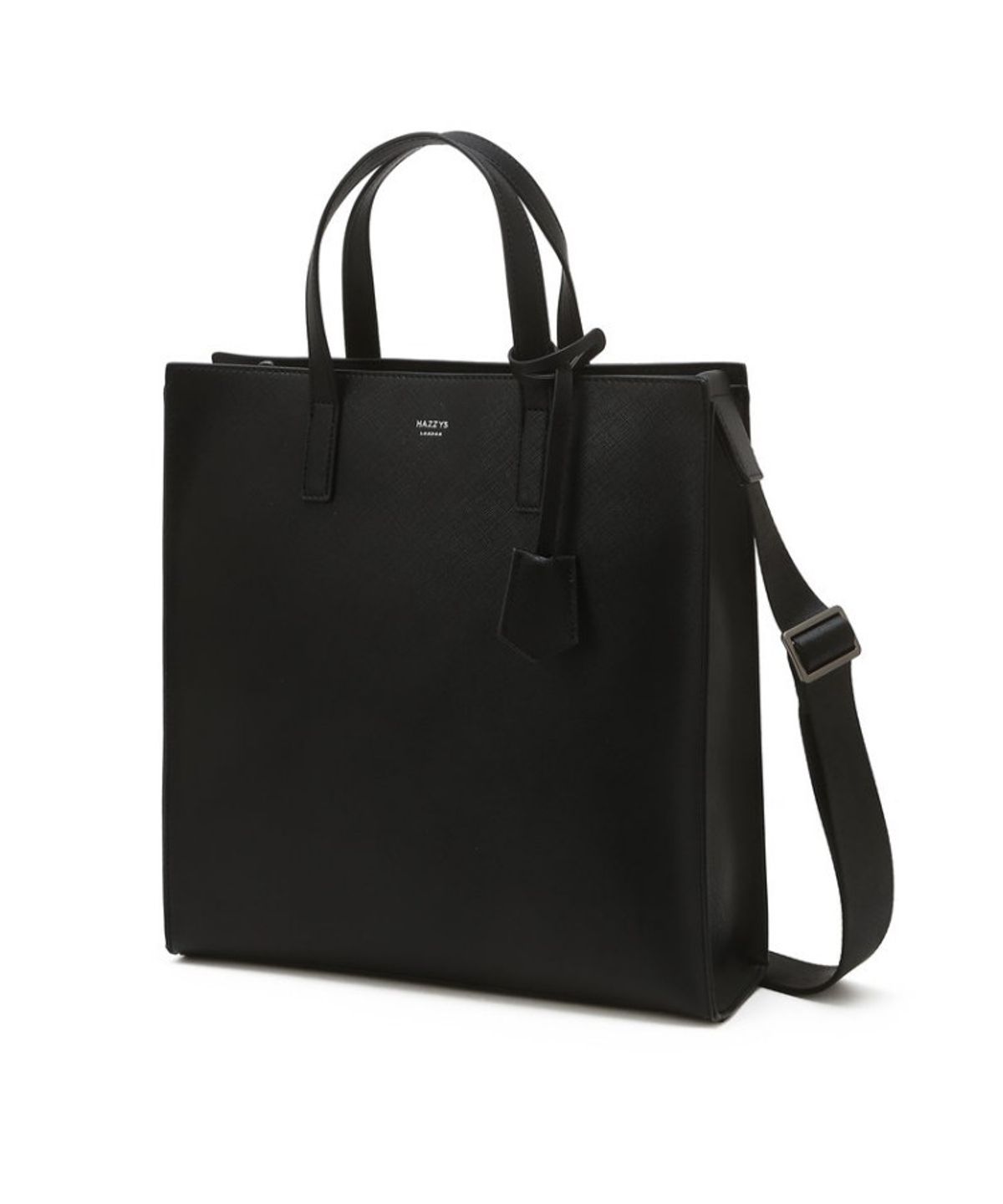 헤지스 맨 액세서리(HAZZYS MEN ACC) [KEVIN] 블랙 로고배색 크로스 토트백 33cm HJBA6F887BK