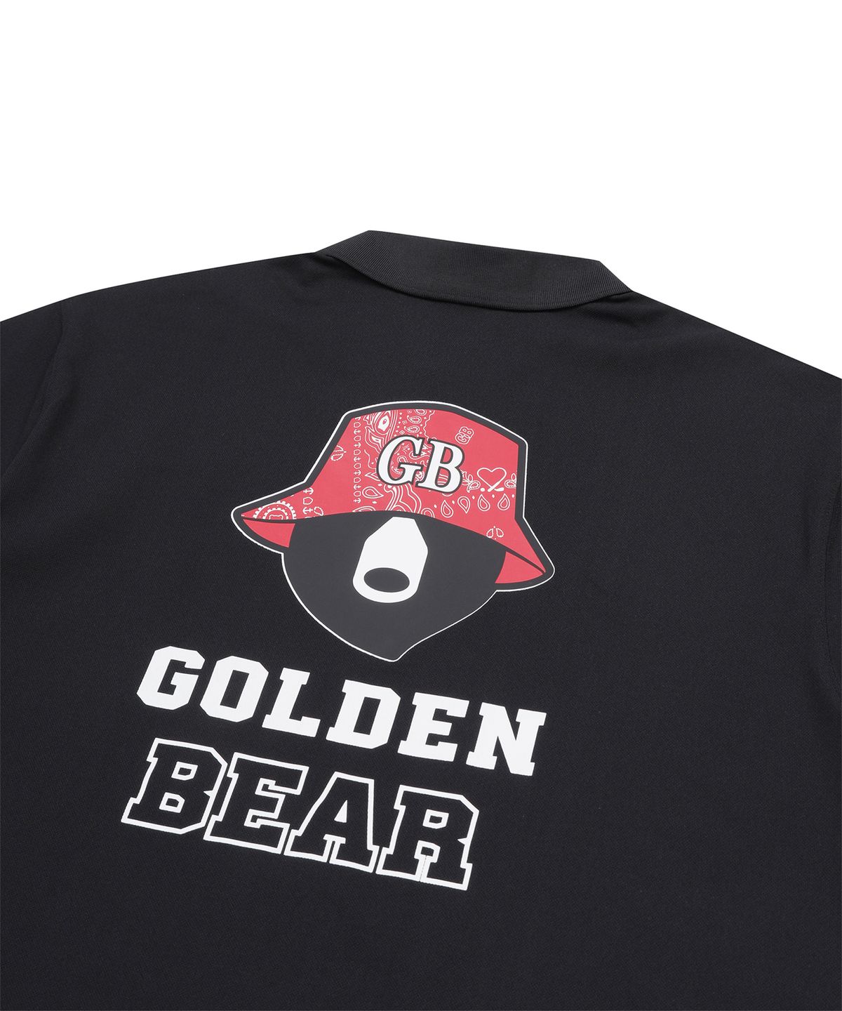 골든베어(GOLDEN BEAR) Paisley Printed Collar T-shirt_G4TAW25601BKX