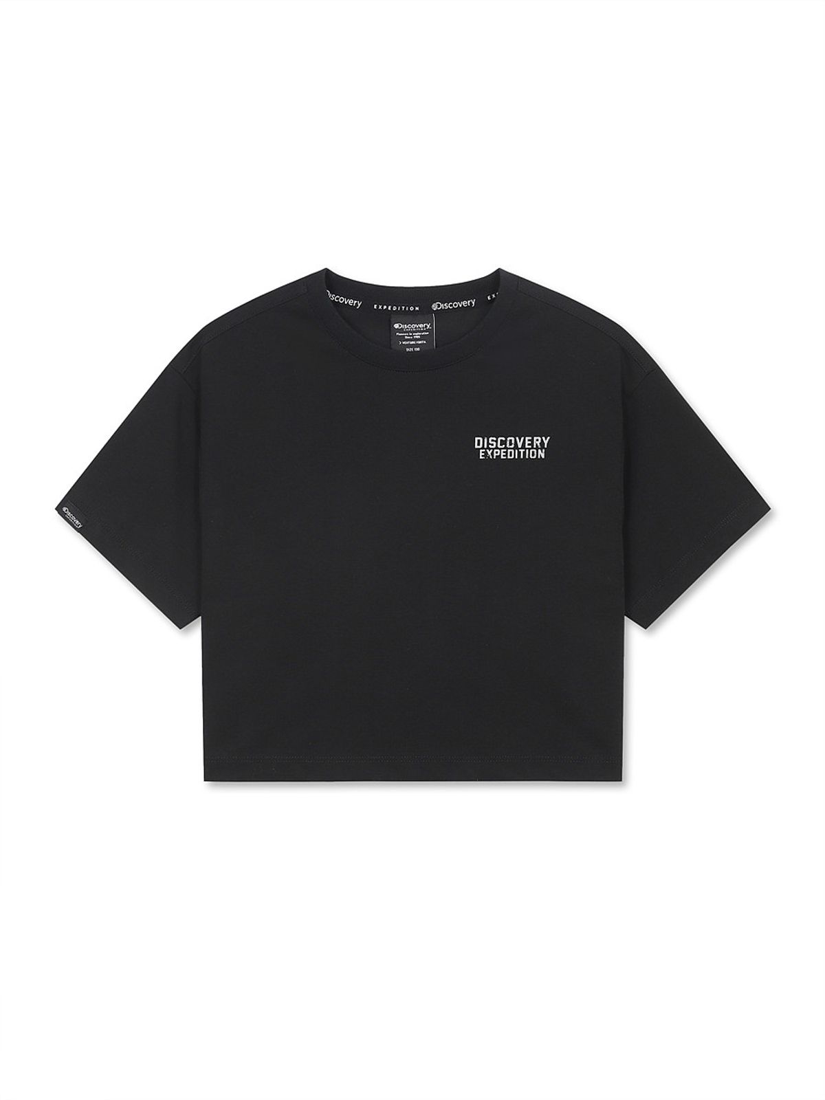 디스커버리 키즈(DISCOVERY KIDS) 여아 프레시벤트 그래픽 반팔티셔츠 (BLACK)