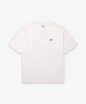 오베이 볼드 아이콘 페이스 반소매 티셔츠 - 피그먼트 빈티지 화이트 / 167924099VWH