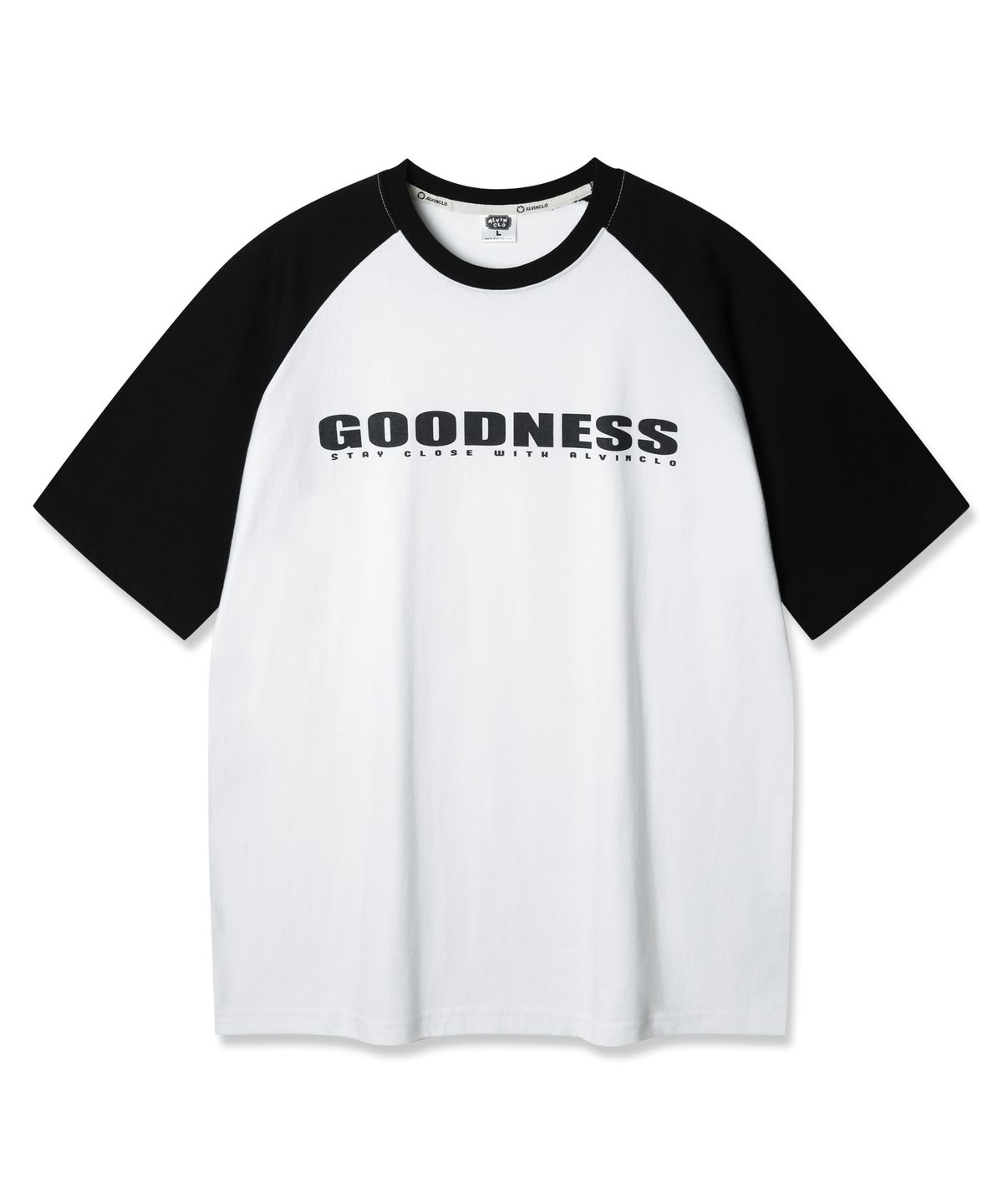 앨빈클로(ALVINCLO) GOODNESS 래글런 오버핏 반팔티 AST4762 (2 COLOR)
