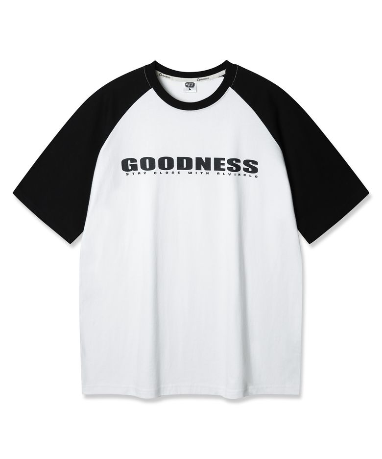 GOODNESS 래글런 오버핏 반팔티 AST4762 (2 COLOR)