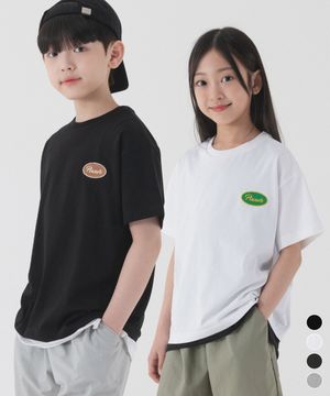 [2 PACK] 쿨 레터링 자수 오버핏 반팔 (4color)