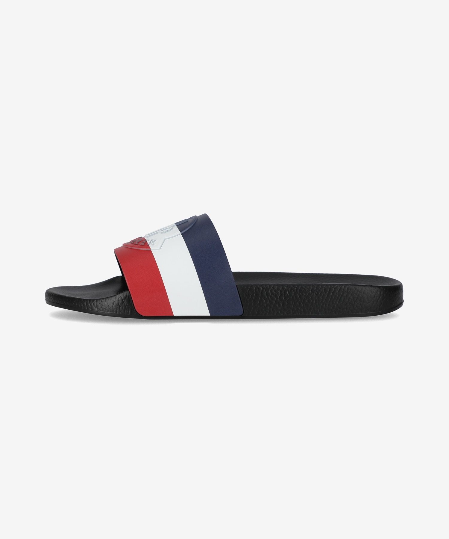 ★関税込★MONCLER BELL スライド MUSINSA | MONCLER Basel Tricolor Embossed Slide - Multicolor