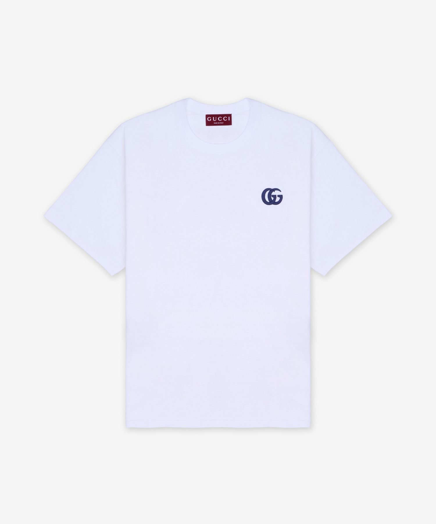 MUSINSA公式 | GUCCI ダブルG刺繍ロゴ半袖Tシャツ - ホワイト 