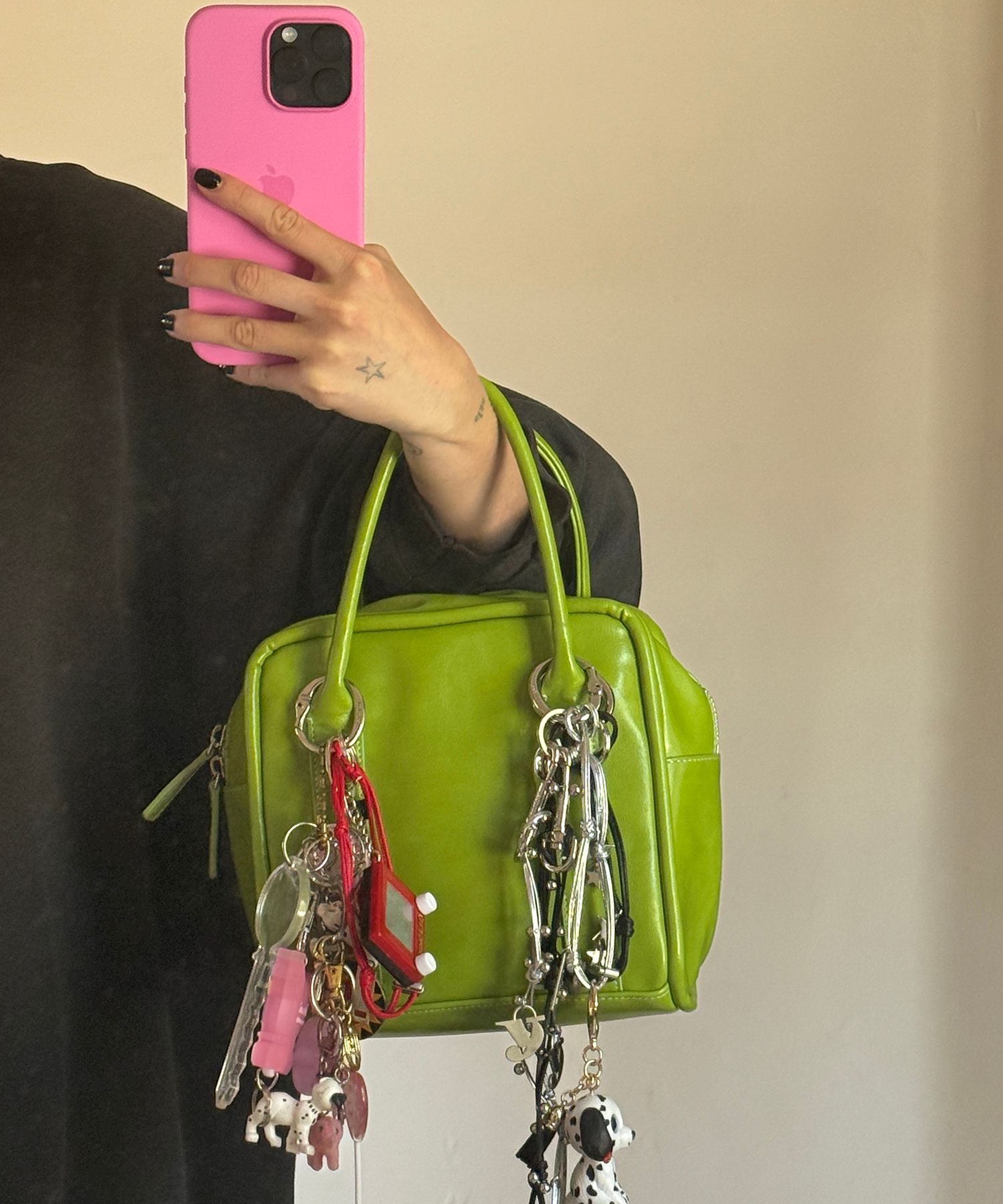 MUSINSA | YEOMIM mini box bag (lime)