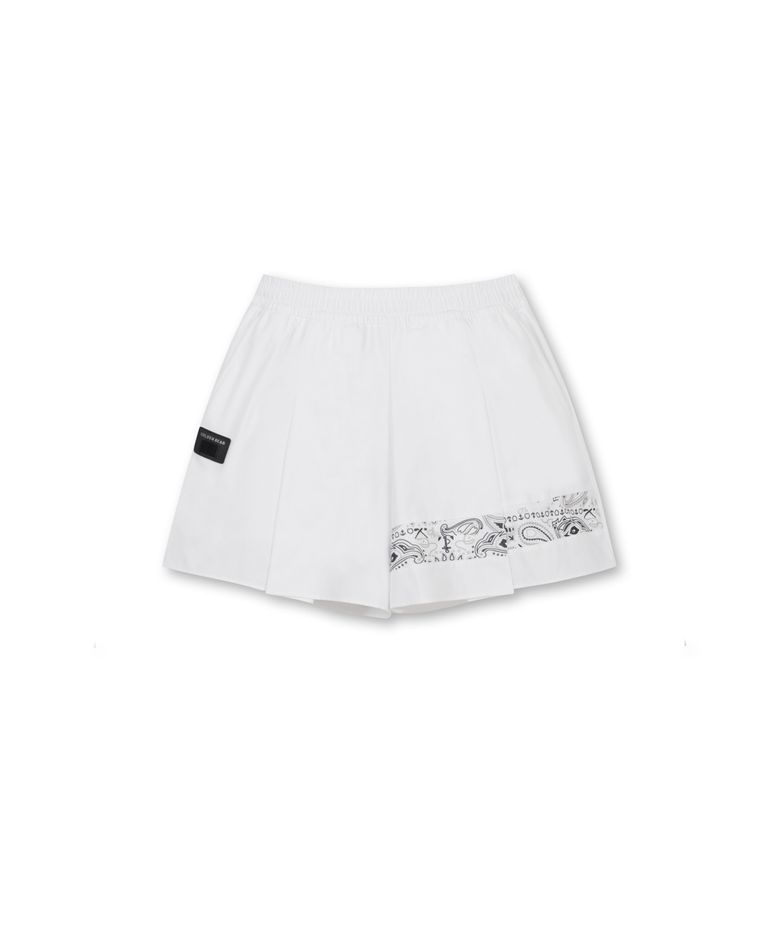 Paisley Printed Pleats Shorts_G5PAW25601IVX