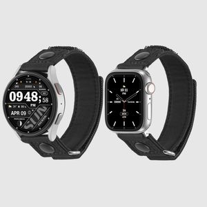 패커 애플워치 스트랩 6 SE2 울트라 6 갤럭시워치 6 호환 밴드 - 블랙