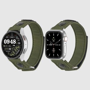 패커 애플워치 스트랩 6 SE2 울트라 6 갤럭시워치 6 호환 밴드 - 카키