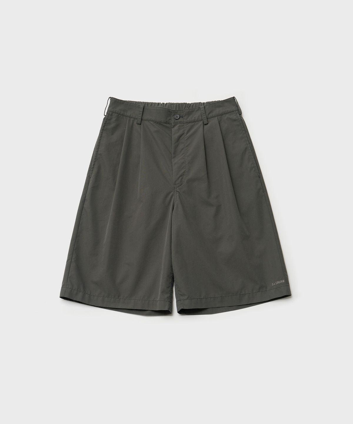 르티그레(LE TIGRE) Two Tuck Banded Shorts (Graphite)