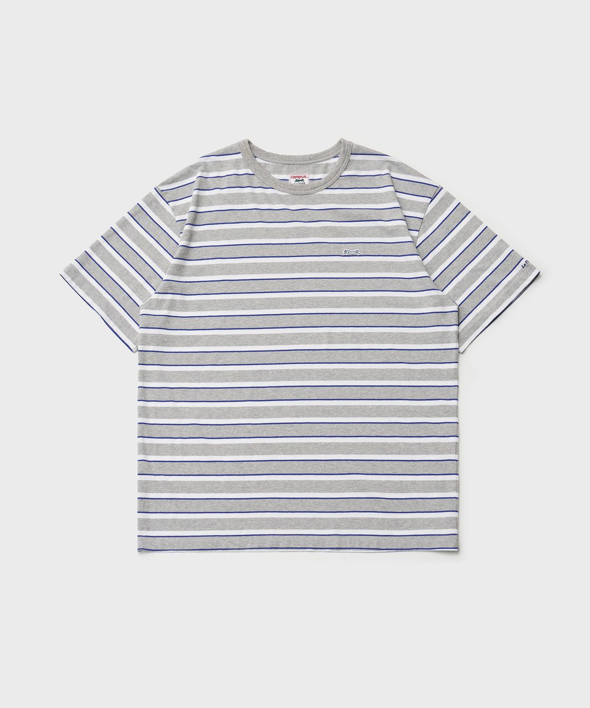 르티그레(LE TIGRE) Multi Stripe Half T-shirt (Heather Gray)
