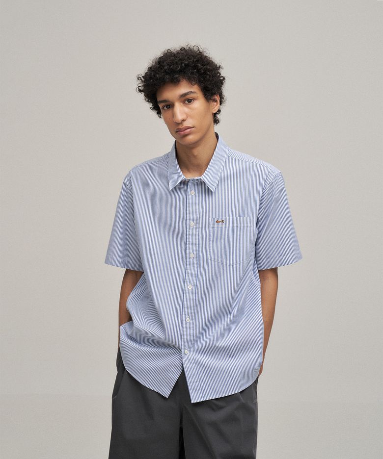 Oxford Short Sleeve Shirt (Stripe)