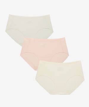 [3PACK] 나일론골지 심리스 팬티