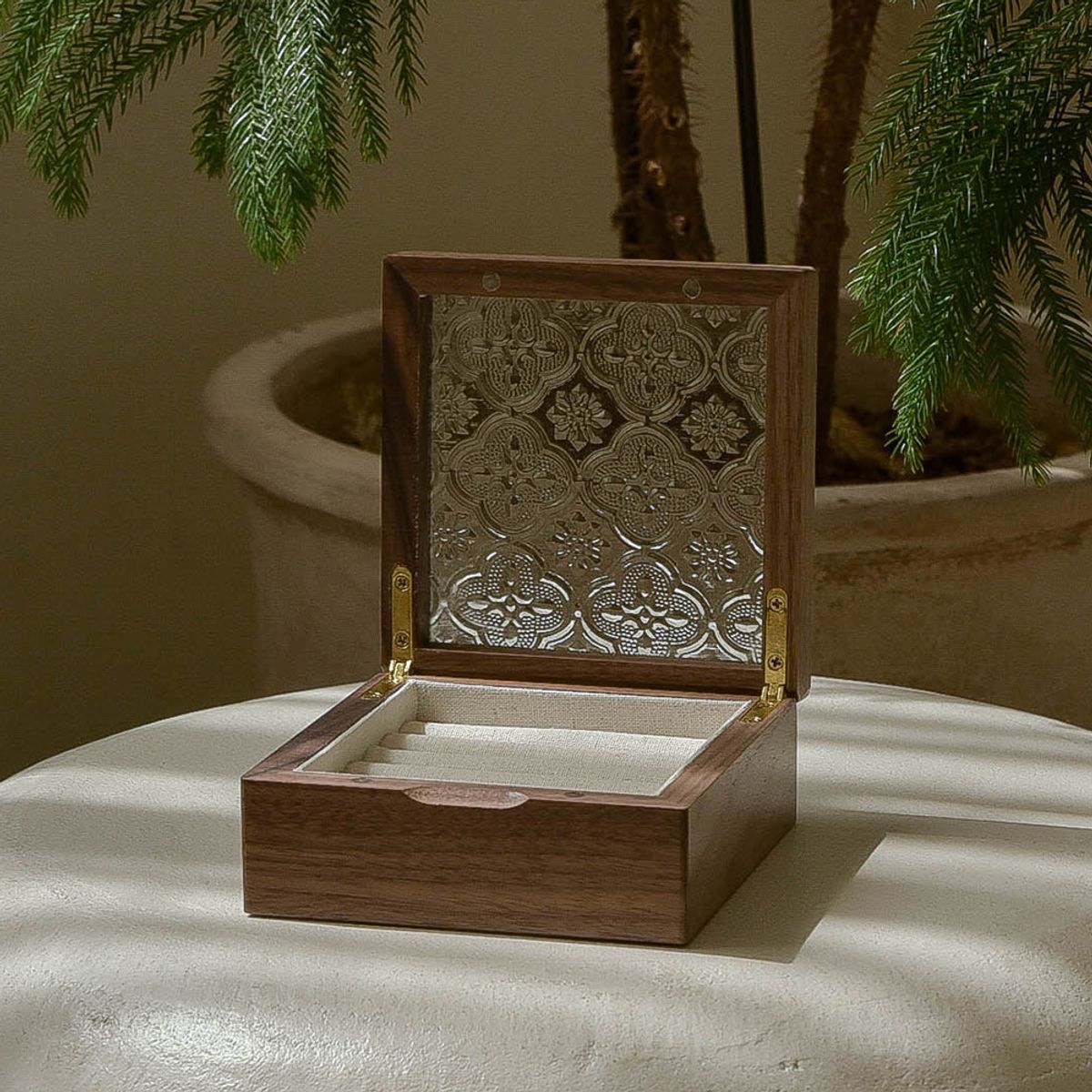 레트로핑거(RETROFINGER) 스퀘어 플로라 미니보석함 - 3Color #Square flora mini jewelry box