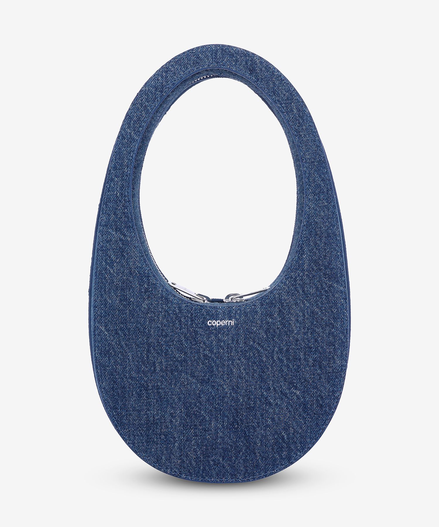 MUSINSA | COPERNI Mini Denim Swipe Tote Bag - Blue Vintage