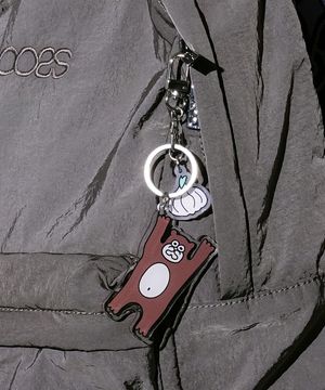 OOSS 마늘곰 캐릭터 아크릴키링 브라운