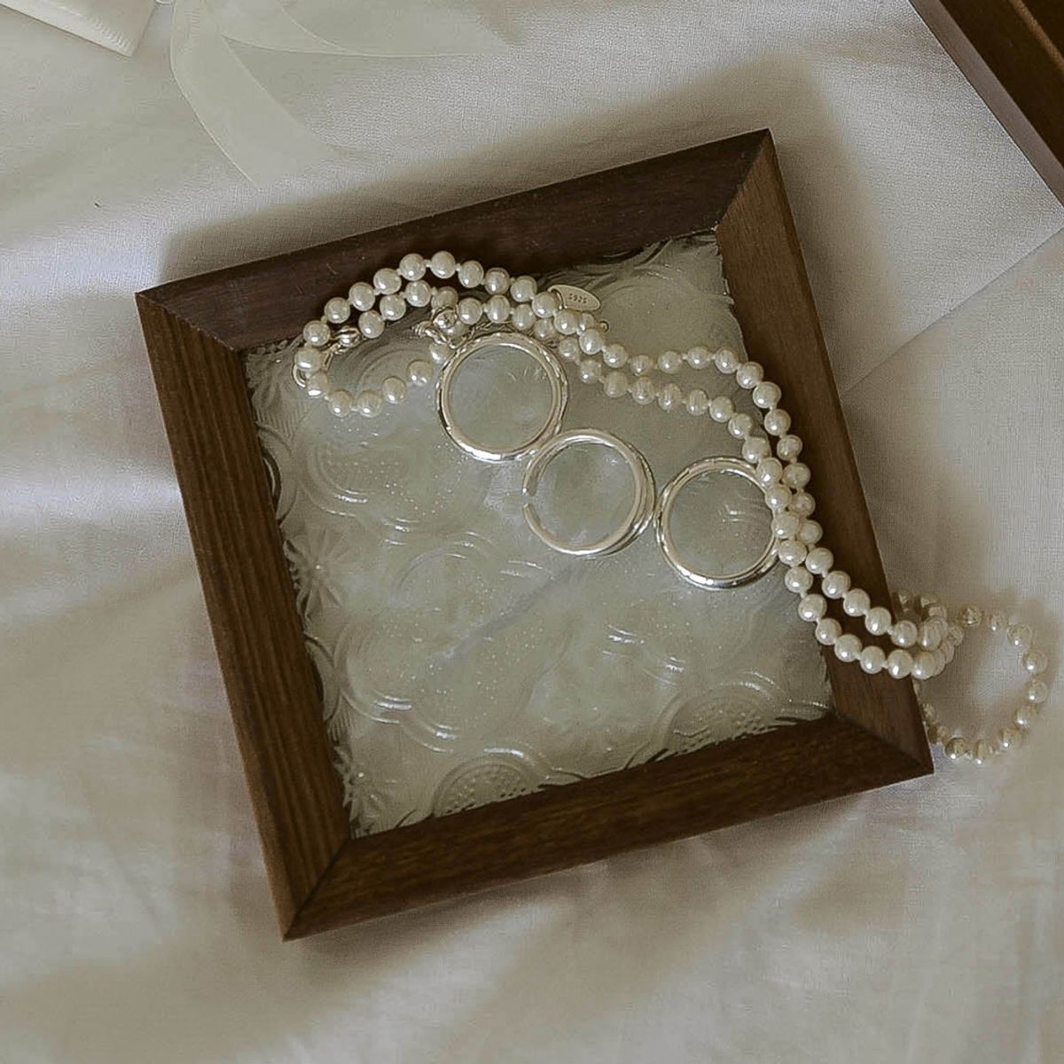 레트로핑거(RETROFINGER) 우드플로라미니트레이 #Wood flora glass mini tray (2Type)