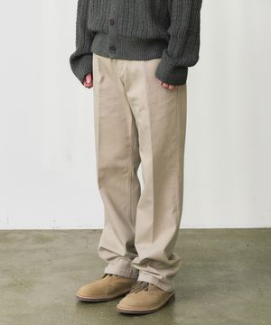 DEN0662 wide chino pants (dusty beige)
