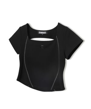 Mabelle Back Hole T-Shirt BLACK