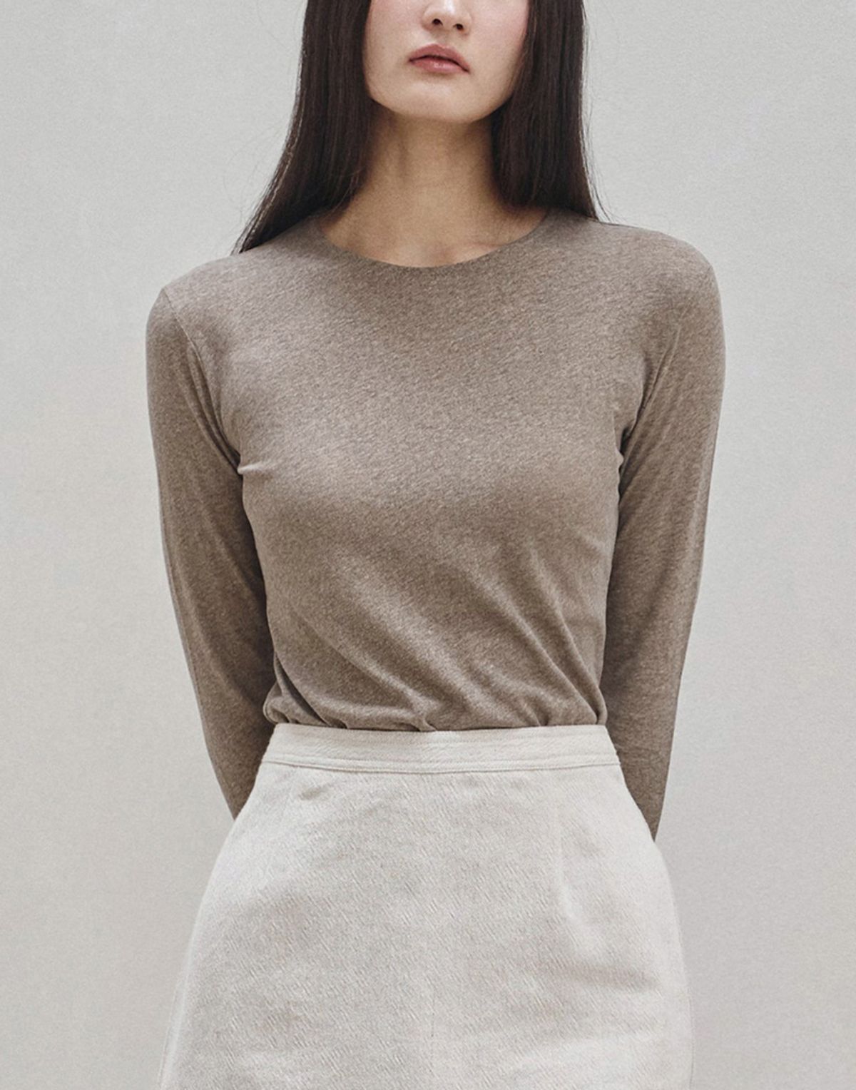 디그(DIGUE) mess washed T (BROWN)
