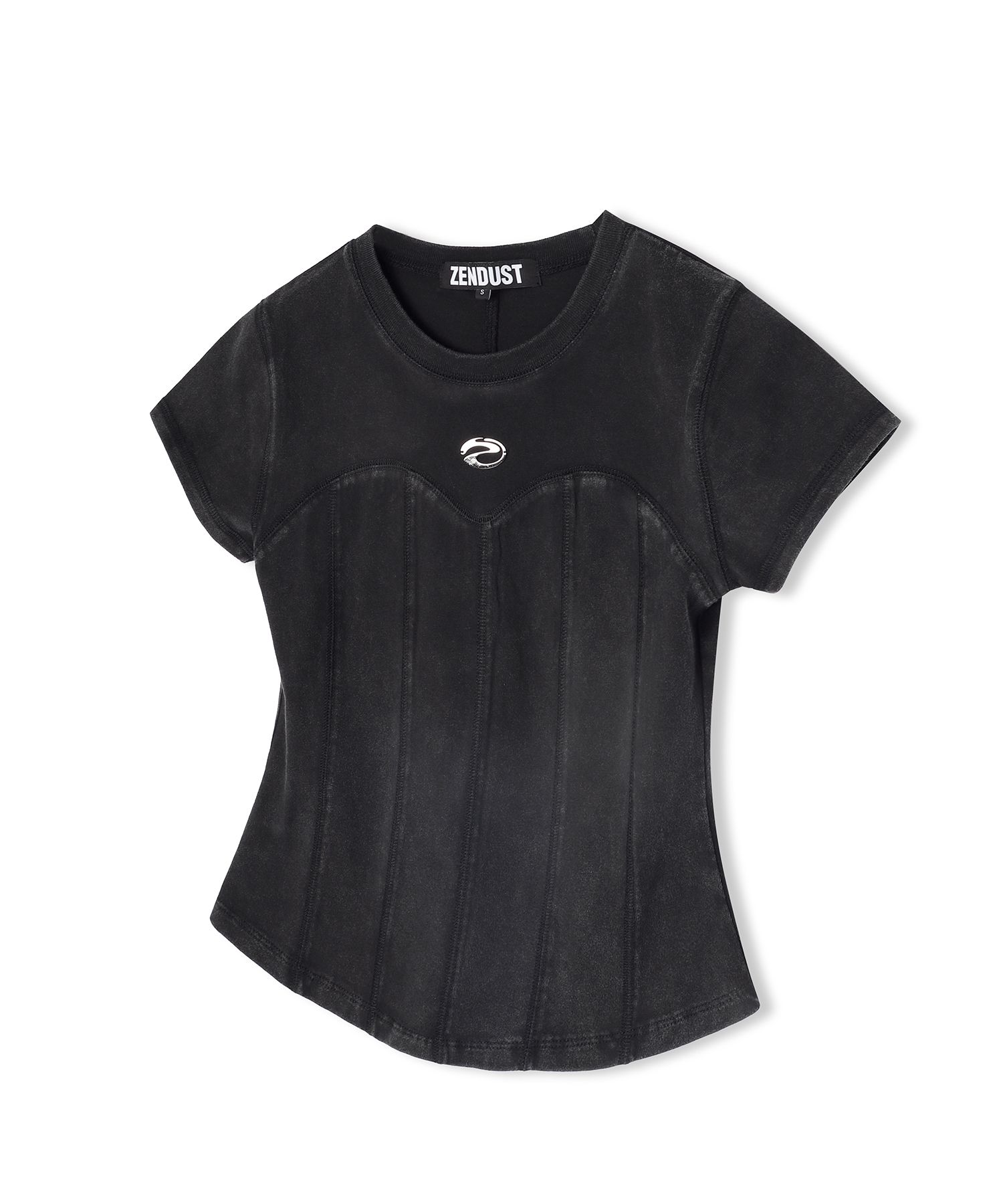 【ZENDUST】★Wonder Corset Short-sleeve Tシャツ MUSINSA公式 | ZENDUST Wonder Corset Short-sleeve BLACK
