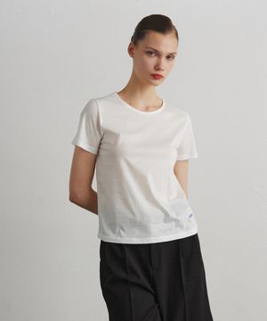 SILKED COTTON T-SHIRT_WHITE